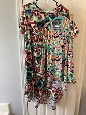 Lularoe Carly Mommy And Me Small And Size 4, Hem Needs Repair