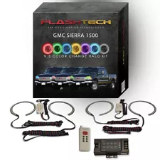 RGB Multi Color LED Halo kit with RF Remote for 99-06 GMC Sierra 1500 Headlights