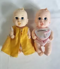 New ListingVintage Gerber Baby Dolls 1989 Lucky 5.75" Vintage Dolls Rubber Baby Doll Figure