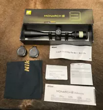 Nikon Monarch M-308 4-16x42mm Matte BDC Rifle Target Scope, Rings & Box