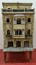 LARGE DOLL HOUSE. BUILT IN WOOD. 4 FLOORS WITH TERRACE. XIX CENTURY.