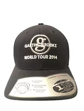 Garth Brooks World Tour 2014 Adjustable Strapback Hat Black Concert Country NWT