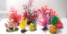 Aquarium Plastic Plants for Water Fish Tank Decorations Multicolored