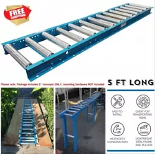 Gravity Conveyor w Rollers for Vinyl Sheet Lumber Feeding Table Saw Boat Launch