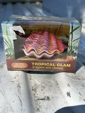 Penn Plax Vintage 1978 Action Tropical Clam NOS In Box Aquarium Decor