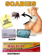 SOAP & OINTMENT COMBO KIT FOR SCABIES MITES & EGGS COMPLETE ERADICATION FREESHIP