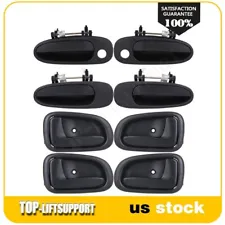 8x Inside Outside Front Rear Door Handles for 93-97 Geo Prizm Toyota Corolla (For: 1997 Geo Prizm)