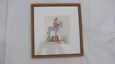 Used Print H. Begay Southwestern Style Silkscreen Signed GC