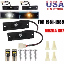 For 1981-1985 Mazda RX7 Coupe 2-Door Side Marker Sockets Set 3D Printed w/ Bulbs