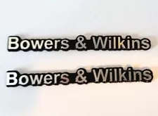 2 x compatible with Bowers & Wilkins speaker badge self adhesive