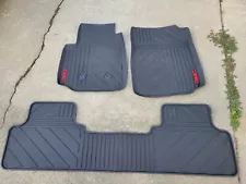 2015-2022 GMC Canyon Extended Cab Front & Rear All Weather Floor Mats Black OEM