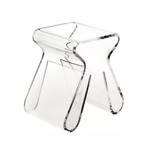 Acrylic SIDE TABLE / Stool / Magazine Book Rack MAGINO By UMBRA Clear lucite