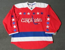 New Washington Capitals Third Red Authentic Team Issued Reebok 2.0 Hockey Jersey