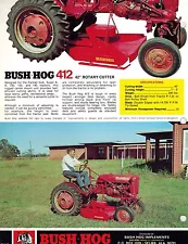 BUSH HOG 2001 412 ROTARY CUTTERS SPECIFICATIONS and SALES BROCHURE