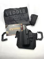 Kydex OWB Vedder Holster For Walther PPQ M1 Left Hand Plus Extra Mag Carrier