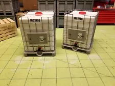 Custom Made IBC 275g Tote at 1:14 Scale for RC Construction and Truck Cargo