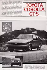 1984 Toyota Corolla GT-S Hatchback, Detailed ROAD TEST From USA Car Magazine