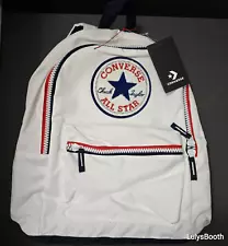 Converse All Star Chenille BackPack (White) Unisex lightweight New with Tags NWT