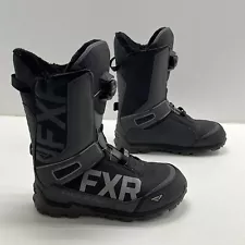 FXR Men's Helium Lit Boa Black Coiler Round Toe Snowmobile Boots Size 15