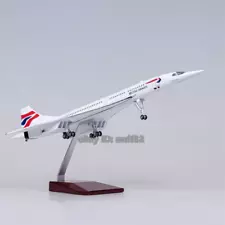 1/125 Plane Resin Toy 50cm British Concorde Commercial Passanger Collectible Set