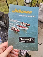 1957 JOHNSON BOAT OWNERS MANUAL SEA-HORSE 5 1/2 MODELS OWNERS' MANUAL CD/CDL