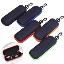 Zipper Hard Eye Glass Case Box Sunglass Protector Travel Fashion with Belt Clip□