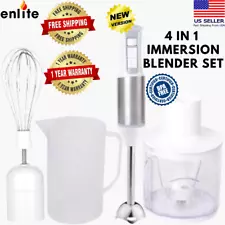 ENLITE (4-in-1) Multifunction Immersion Hand Blender, Powerful 600W Multi-Speed