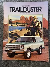 1979 Plymouth Trail Duster Truck Original Car Sales Brochure Catalog