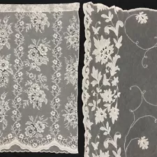 Large Lace Panels 3 Piece Victorian Style 10 Foot Floral Curtain Drapes RMF23-CD