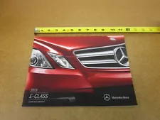 2013 Mercedes Benz E-class coupe cab E350 E550 sales brochure 24 pg ORIGINAL