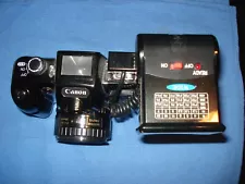 Canon 35mm Camera With 50mm Lens & Motor Drive & Flash Unit