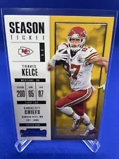 2017 TRAVIS KELCE SEASON TICKET - Panini Contenders #68 - KANSAS CITY CHIEFS