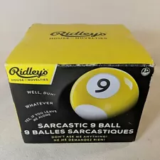 Ridley's Sarcastic 9 Ball House of Novelties NEW SEALED RT2267WM20 Gag Joke Toy