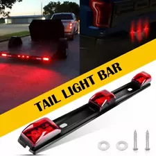 For 99-10 Dually F350 Ford Bed Fender Red LED Amber Side Marker Light TailLamp D