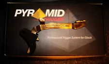 GlockStore Basic Pyramid Trigger V2 Glock 43 / 43X / 48 (Black Shoe Gold Safety)