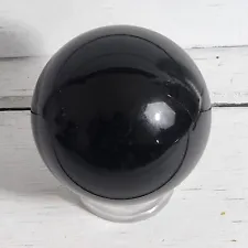 KCGS Black Obsidian Crystal Ball Sphere with Stand for Meditation Healing #1563