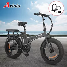 Folding Electric Bike 20" Fat Tire Bike 750W 36V Battery 30MPH 7 Speed for Adult