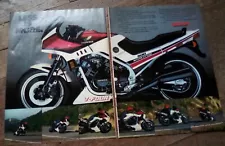 1984 Honda 1000 Interceptor 2 page Motorcycle Print Ad