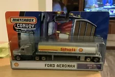 Matchbox Convoy Shell Ford Areomax MBX Metal Semi Truck Trailer Preowned