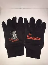 Dale Earnhardt rhe Intimidator Black Knit Grip Gloves Nascar 1980-1994