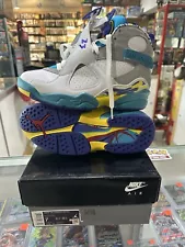 Wmns Air Jordan 8 Retro White Aqua 2019 Size 7 Authentic Rare Vintage