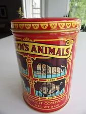 Vintage Sealed Barnum Bailey Animal Biscuit Crackers Tin 1979, Replica 1914