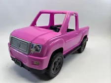 Barbie Hot Pink PickUp Truck 2017 Mattel Model FNY40 Vehicle Camping