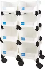 Movable Storage Bins Parts Bins Hardware Bins for Warehouse,Office,Pharmacy,Gara