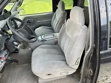 88-98 Chevy Silverado GMC Sierra 1500 2500 3500 FRONT BUCKET SEATS GRAY Cloth