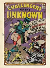 vintage signs for sale Challengers Of The Unknown comics 1965 metal tin sign