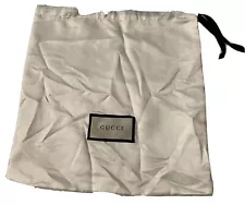 BRAND NEW AUTHENTIC GUCCI WHITE POUCH DUST BAG SIZE: 10” X 10”