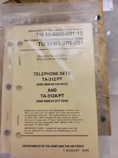 TA-312/PT Telephone Operators Manual/Technical Maintenance TM 11-5805-201-12