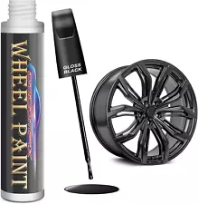 Gloss Black Rim Touch up Paint, Car Wheel Scratch Repair Touch up Paint Pen, Bla