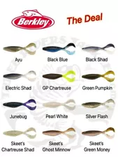 SALE - Berkley PowerBait The Deal 4.5" - Bladed Jig Trailer - Choose Color